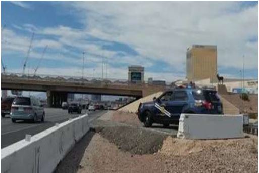Photo of a strategic traffic management site on I-15, Las Vegas, nevada